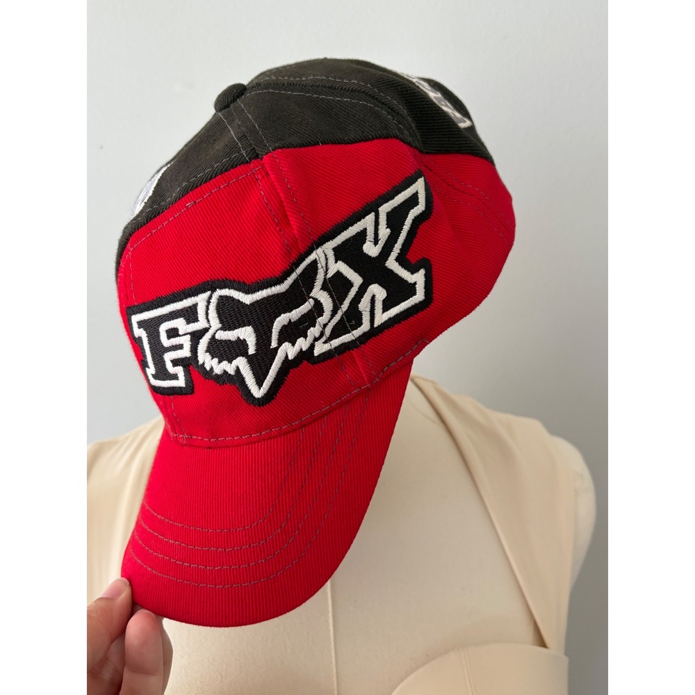 Vintage Rare Fox Racing Motocross Dirtbike Factory Racing Hat Cap Vtg Snapback - Picture 2 of 6